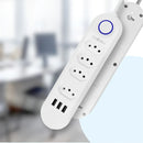 Régua de Tomadas Inteligente com 3 Portas USB - Extensão de 2 Metros